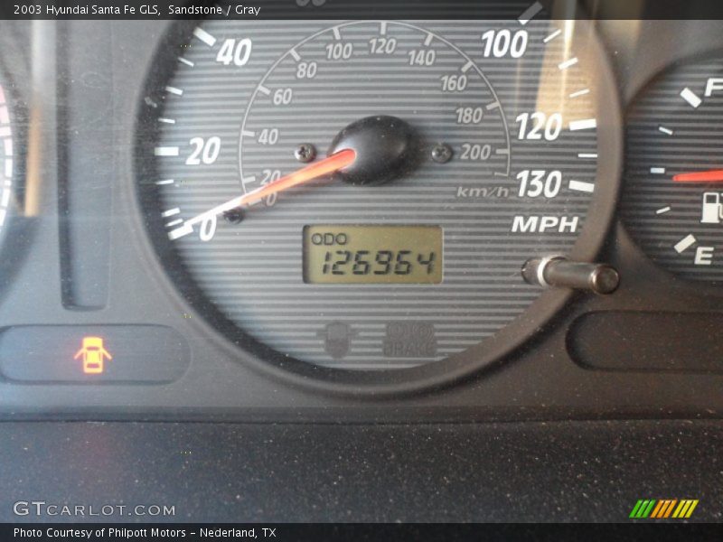 Sandstone / Gray 2003 Hyundai Santa Fe GLS