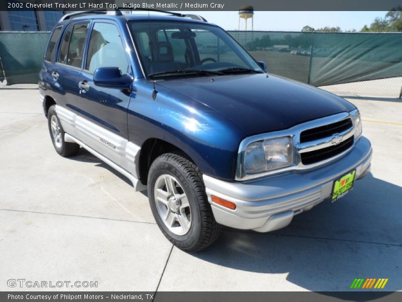 Indigo Blue Metallic / Medium Gray 2002 Chevrolet Tracker LT Hard Top