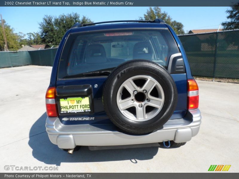 Indigo Blue Metallic / Medium Gray 2002 Chevrolet Tracker LT Hard Top