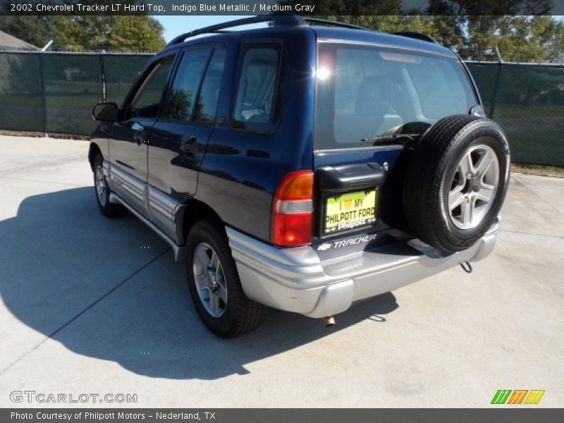 Indigo Blue Metallic / Medium Gray 2002 Chevrolet Tracker LT Hard Top