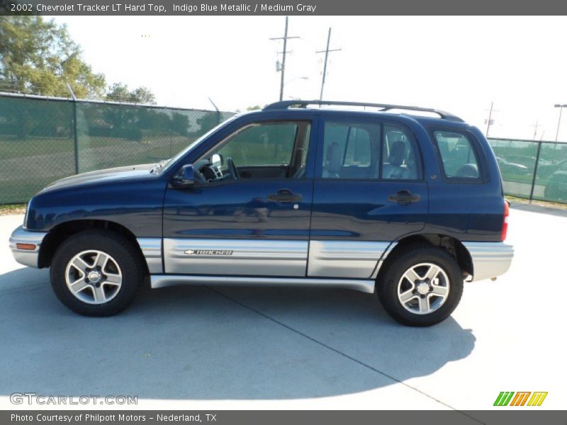 Indigo Blue Metallic / Medium Gray 2002 Chevrolet Tracker LT Hard Top