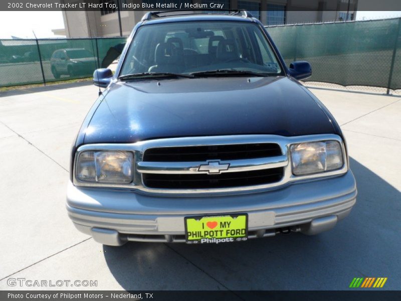 Indigo Blue Metallic / Medium Gray 2002 Chevrolet Tracker LT Hard Top