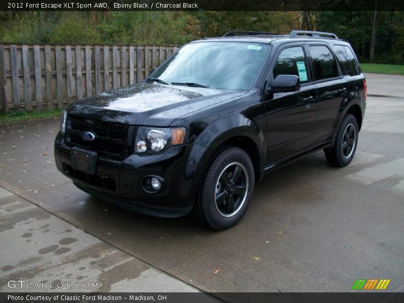 Ebony Black / Charcoal Black 2012 Ford Escape XLT Sport AWD