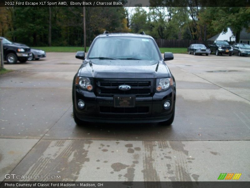 Ebony Black / Charcoal Black 2012 Ford Escape XLT Sport AWD