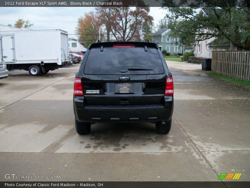 Ebony Black / Charcoal Black 2012 Ford Escape XLT Sport AWD