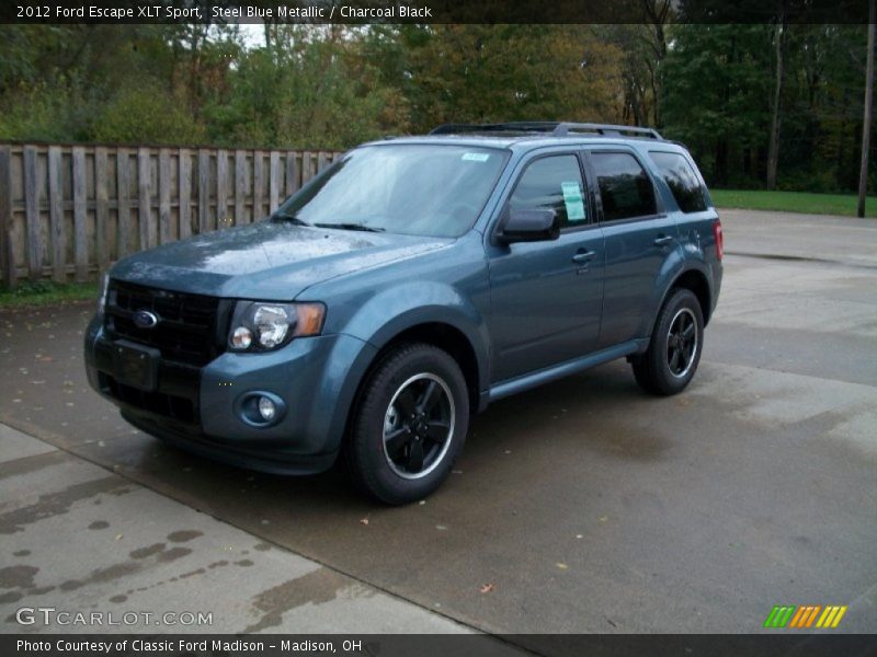 Steel Blue Metallic / Charcoal Black 2012 Ford Escape XLT Sport