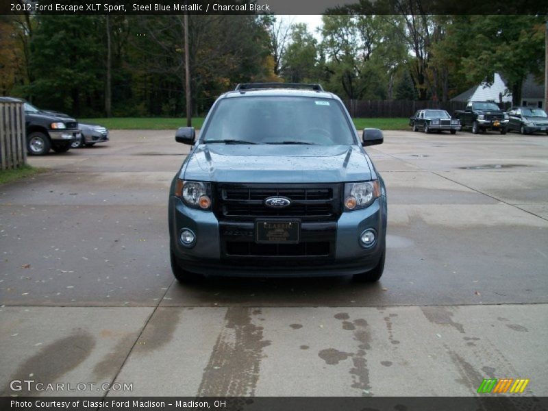 Steel Blue Metallic / Charcoal Black 2012 Ford Escape XLT Sport