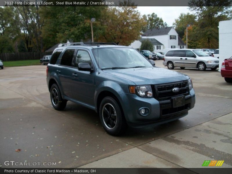 Steel Blue Metallic / Charcoal Black 2012 Ford Escape XLT Sport