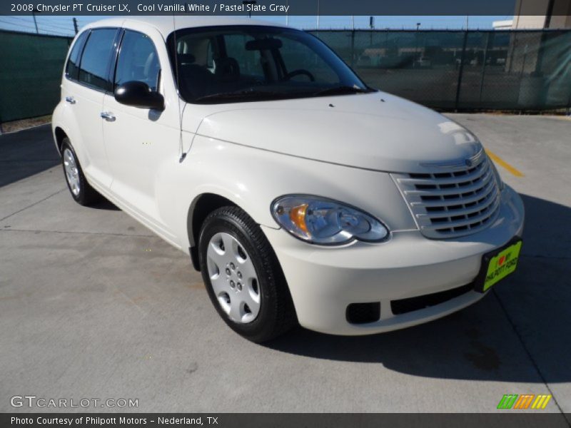 Cool Vanilla White / Pastel Slate Gray 2008 Chrysler PT Cruiser LX