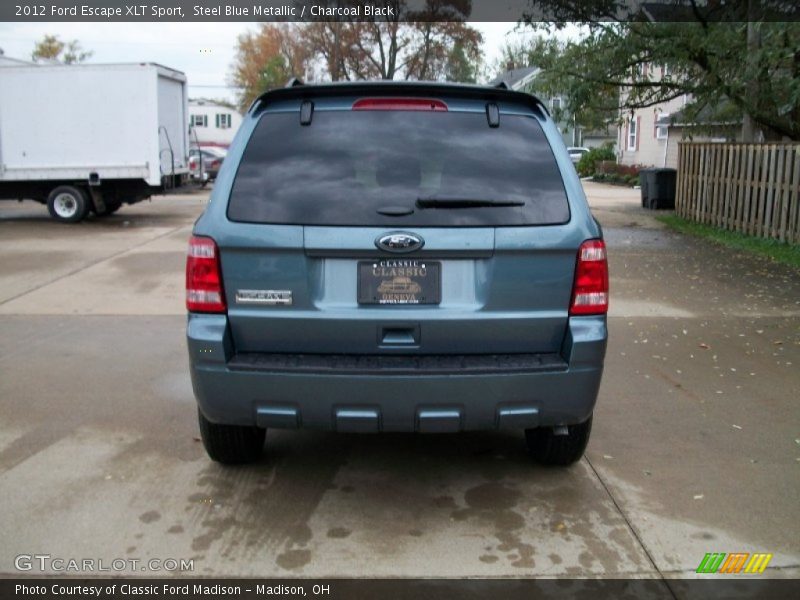 Steel Blue Metallic / Charcoal Black 2012 Ford Escape XLT Sport