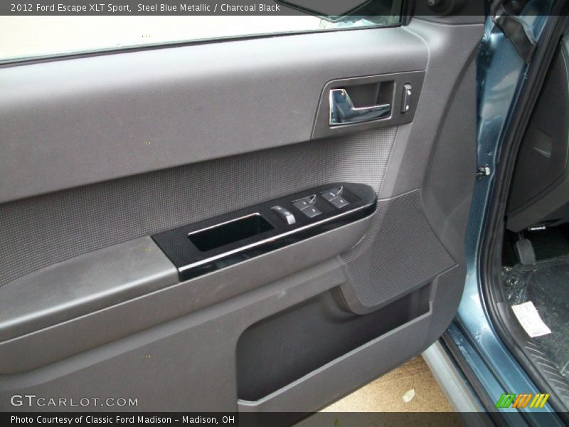 Steel Blue Metallic / Charcoal Black 2012 Ford Escape XLT Sport