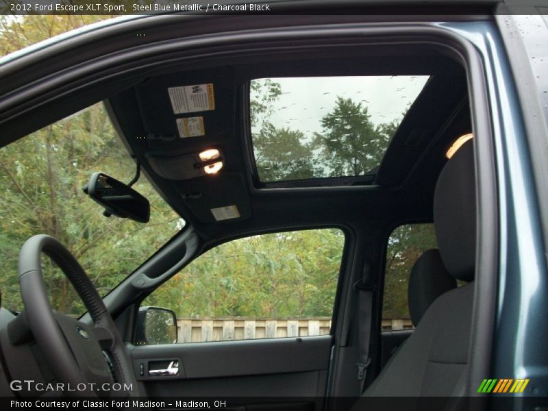 Steel Blue Metallic / Charcoal Black 2012 Ford Escape XLT Sport