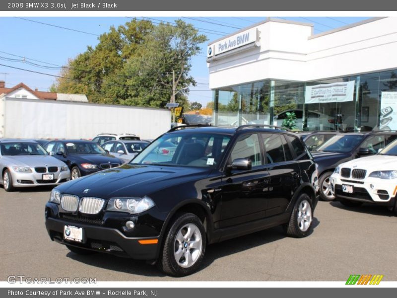 Jet Black / Black 2008 BMW X3 3.0si