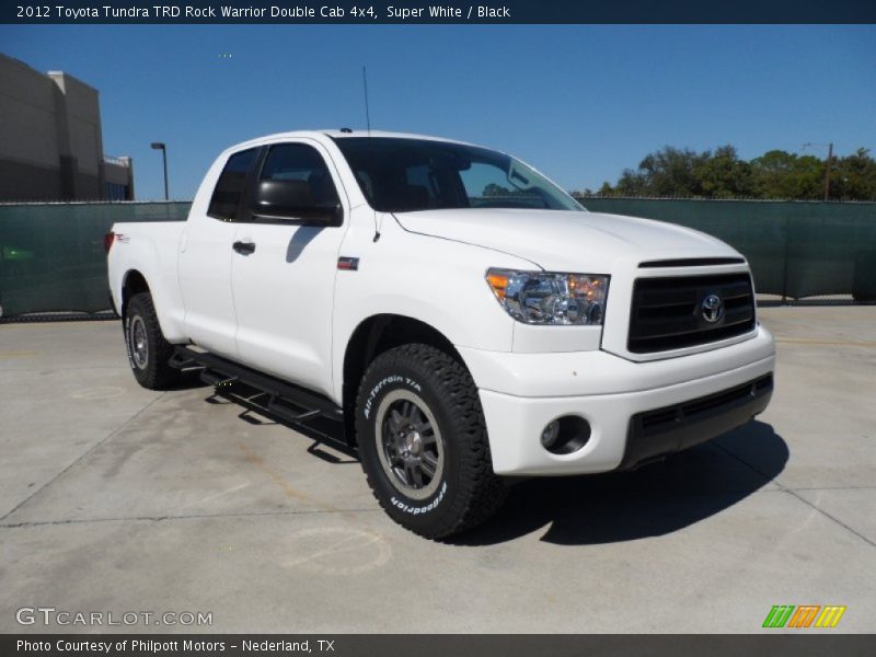 Super White / Black 2012 Toyota Tundra TRD Rock Warrior Double Cab 4x4