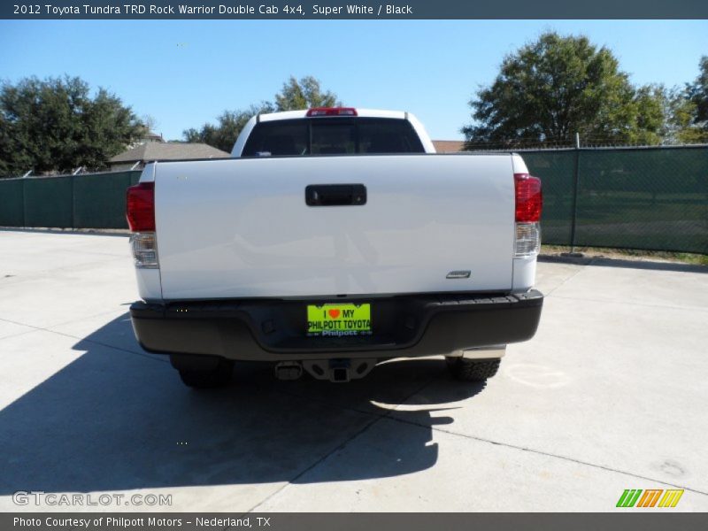 Super White / Black 2012 Toyota Tundra TRD Rock Warrior Double Cab 4x4