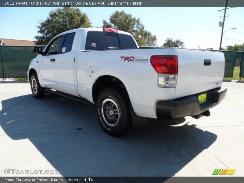 Super White / Black 2012 Toyota Tundra TRD Rock Warrior Double Cab 4x4