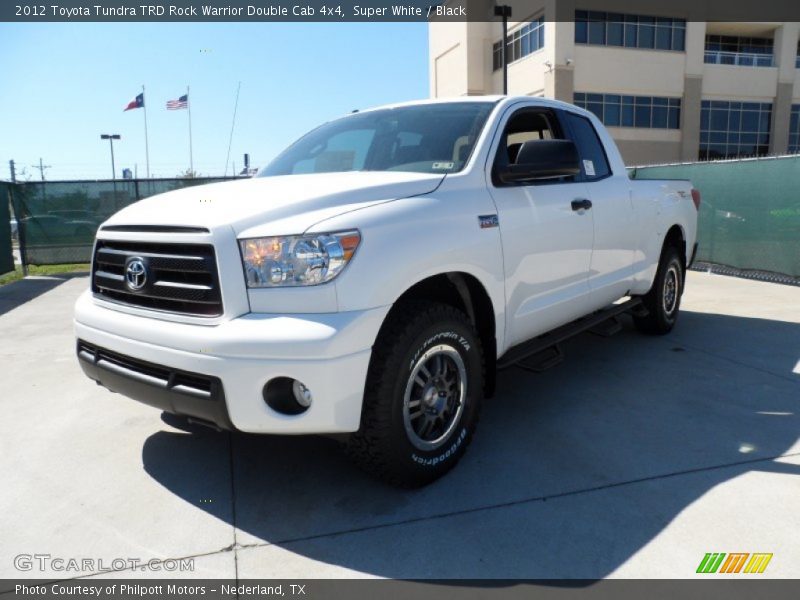Super White / Black 2012 Toyota Tundra TRD Rock Warrior Double Cab 4x4
