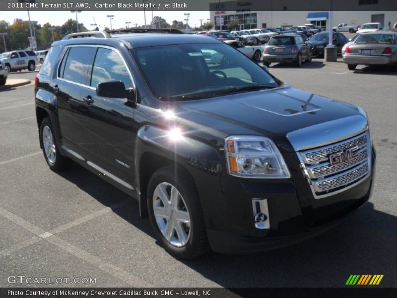 Carbon Black Metallic / Jet Black 2011 GMC Terrain SLT AWD