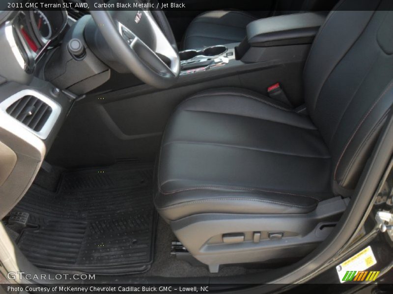 Carbon Black Metallic / Jet Black 2011 GMC Terrain SLT AWD