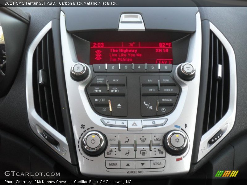 Carbon Black Metallic / Jet Black 2011 GMC Terrain SLT AWD