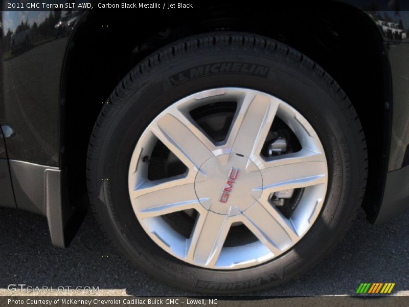 Carbon Black Metallic / Jet Black 2011 GMC Terrain SLT AWD