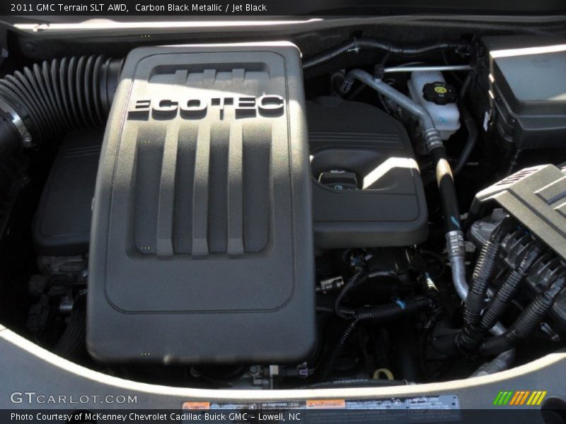 Carbon Black Metallic / Jet Black 2011 GMC Terrain SLT AWD