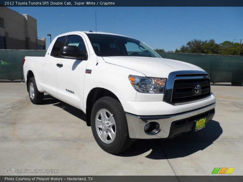 Super White / Graphite 2012 Toyota Tundra SR5 Double Cab