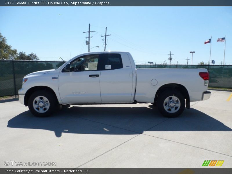 Super White / Graphite 2012 Toyota Tundra SR5 Double Cab