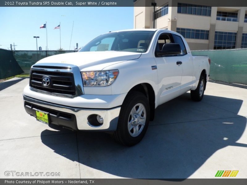 Super White / Graphite 2012 Toyota Tundra SR5 Double Cab