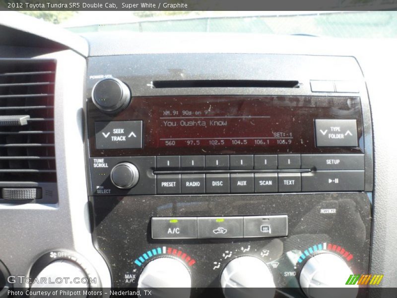 Super White / Graphite 2012 Toyota Tundra SR5 Double Cab