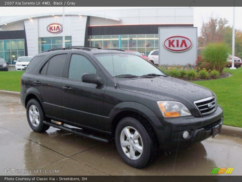 Black / Gray 2007 Kia Sorento LX 4WD