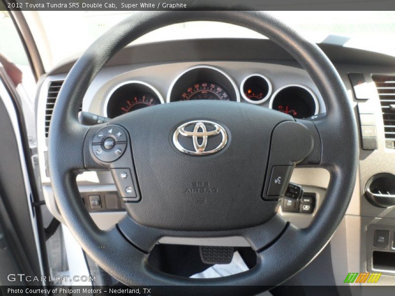 Super White / Graphite 2012 Toyota Tundra SR5 Double Cab