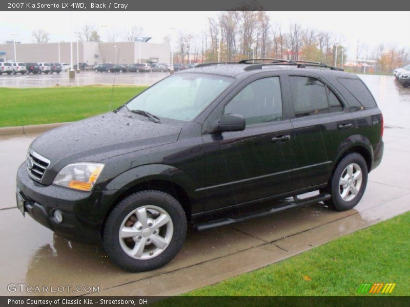 Black / Gray 2007 Kia Sorento LX 4WD