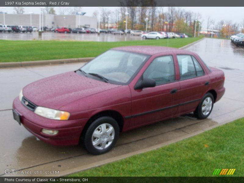 Front 3/4 View of 1997 Sephia Sedan
