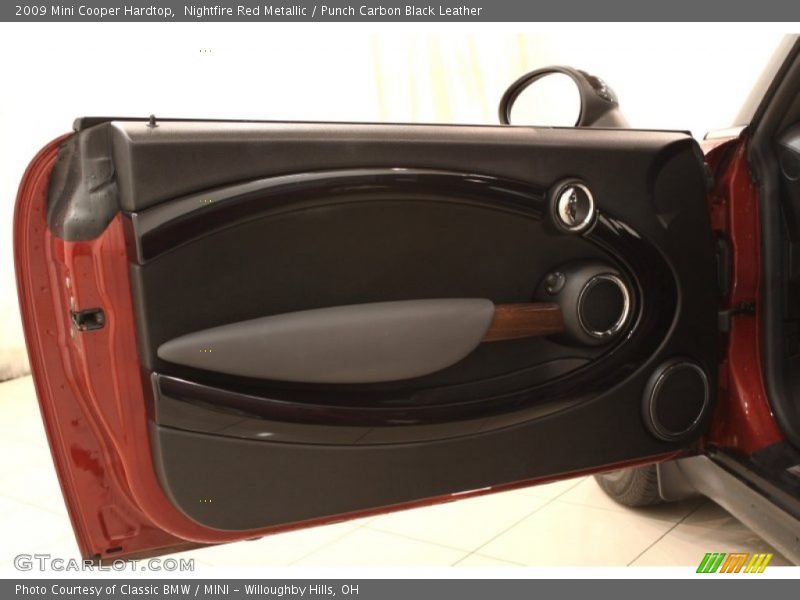 Nightfire Red Metallic / Punch Carbon Black Leather 2009 Mini Cooper Hardtop