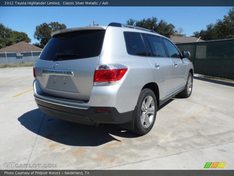 Classic Silver Metallic / Ash 2012 Toyota Highlander Limited