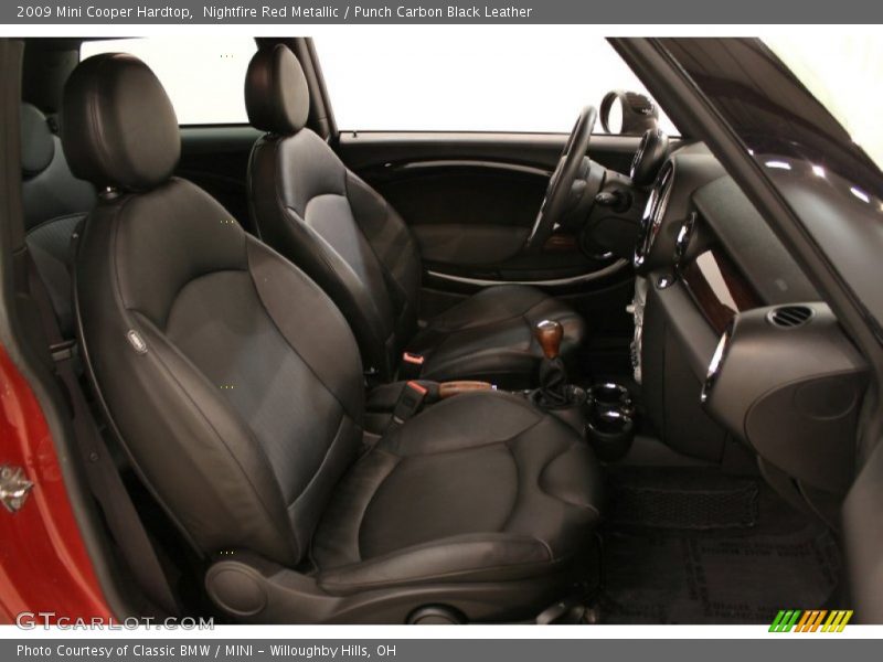 Nightfire Red Metallic / Punch Carbon Black Leather 2009 Mini Cooper Hardtop