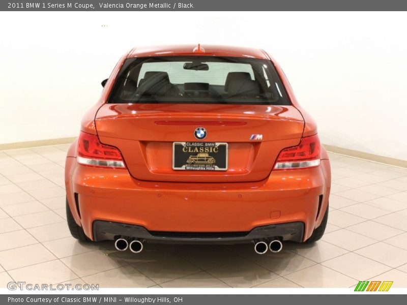 Valencia Orange Metallic / Black 2011 BMW 1 Series M Coupe