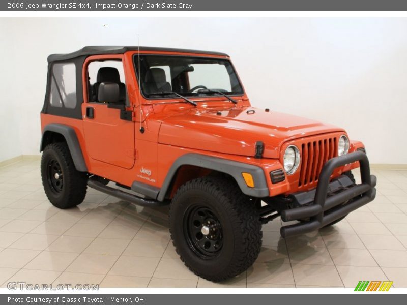 Impact Orange / Dark Slate Gray 2006 Jeep Wrangler SE 4x4
