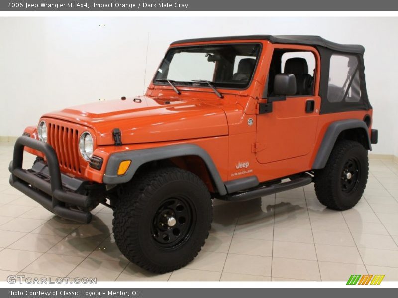 Impact Orange / Dark Slate Gray 2006 Jeep Wrangler SE 4x4