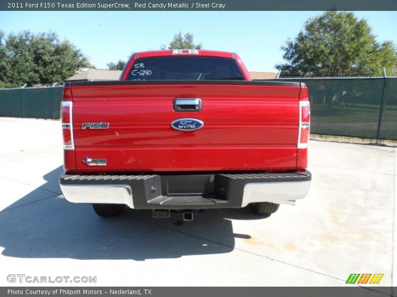 Red Candy Metallic / Steel Gray 2011 Ford F150 Texas Edition SuperCrew