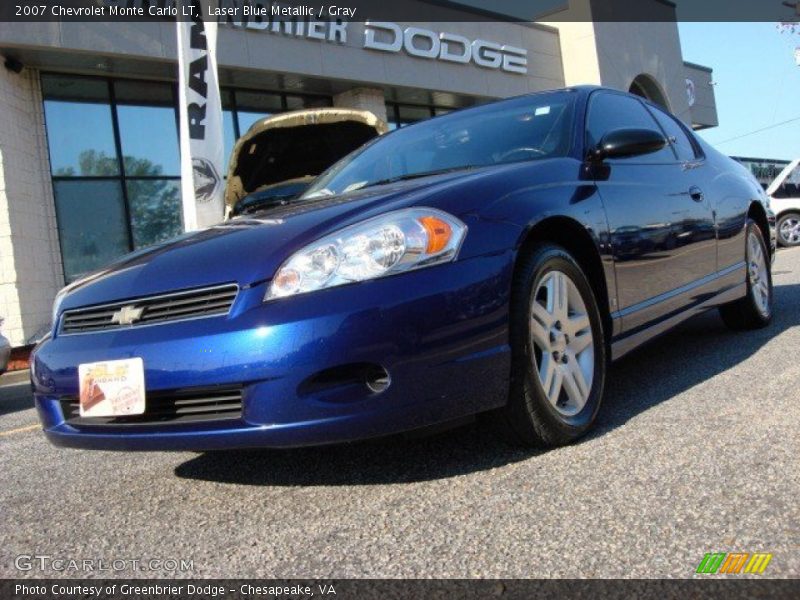 Laser Blue Metallic / Gray 2007 Chevrolet Monte Carlo LT