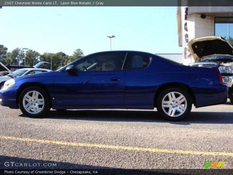 Laser Blue Metallic / Gray 2007 Chevrolet Monte Carlo LT