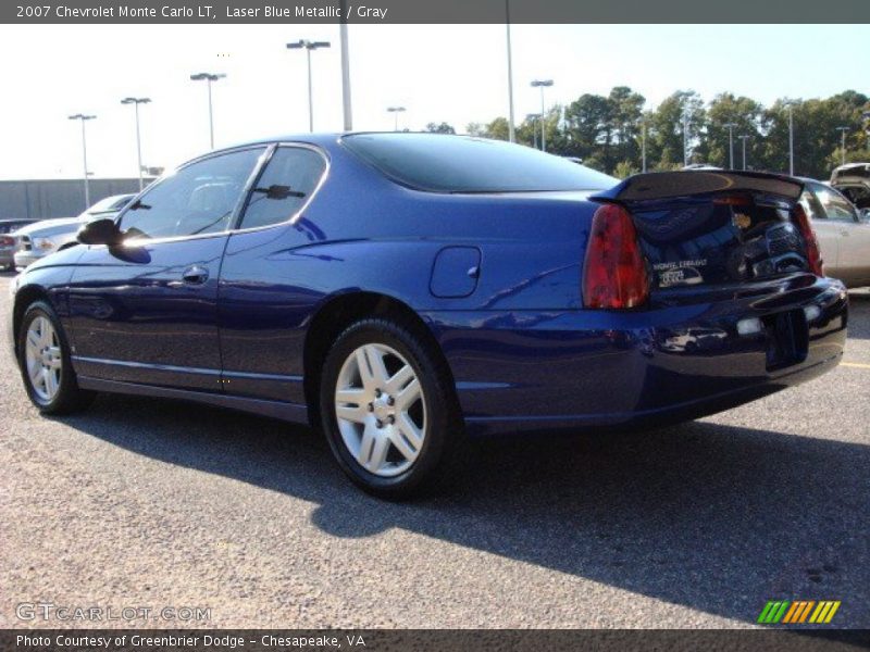 Laser Blue Metallic / Gray 2007 Chevrolet Monte Carlo LT