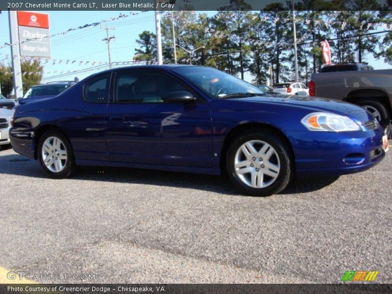 Laser Blue Metallic / Gray 2007 Chevrolet Monte Carlo LT