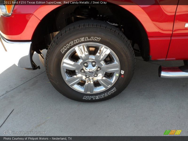 Red Candy Metallic / Steel Gray 2011 Ford F150 Texas Edition SuperCrew