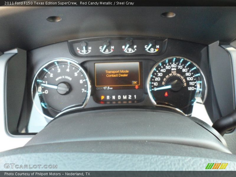 Red Candy Metallic / Steel Gray 2011 Ford F150 Texas Edition SuperCrew