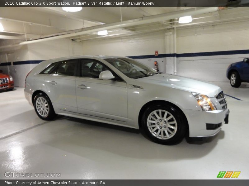 Radiant Silver Metallic / Light Titanium/Ebony 2010 Cadillac CTS 3.0 Sport Wagon