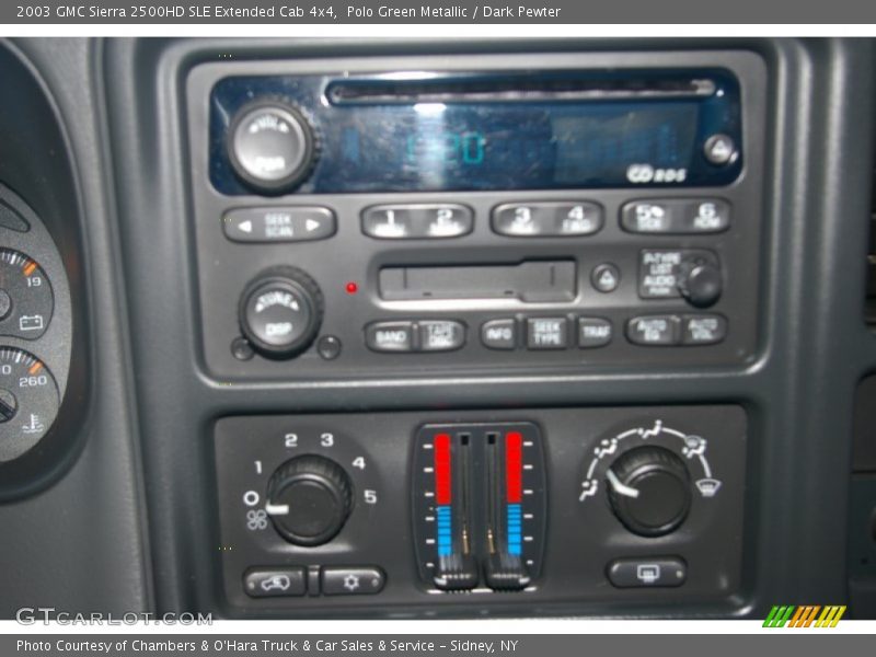 Polo Green Metallic / Dark Pewter 2003 GMC Sierra 2500HD SLE Extended Cab 4x4
