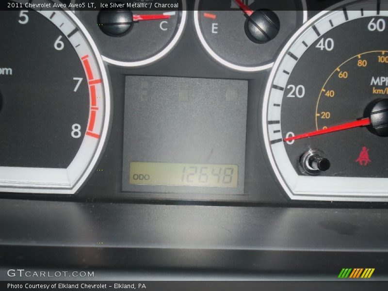 Ice Silver Metallic / Charcoal 2011 Chevrolet Aveo Aveo5 LT